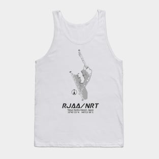 Airport Map Series - RJAA/NRT (Tokyo Narita Airport) Tank Top